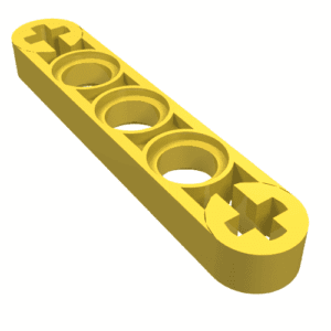 11478.png 11478 - Technic, Liftarm Thin 1 x 5 - Axle Holes
