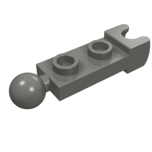14419.png 14419 - Plate, Modified 1 x 2 with Tow Ball and Small Tow Ball Socket on Ends