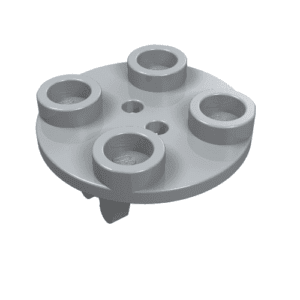 2655.png 2655 - Plate, Round 2 x 2 Thin with Wheel Holder