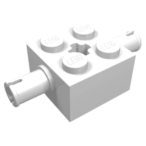 30000.png 30000 - Brick, Modified 2 x 2 with Pins and Axle Hole