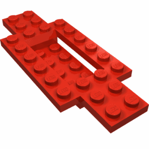 30029.png 30029 - Vehicle, Base 4 x 10 x 2/3 with 2 x 4 Recessed Center with Smooth Underside