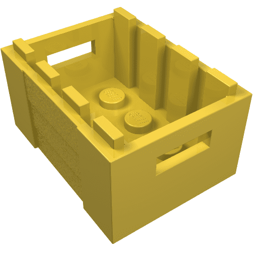 Container - krat 3 x 4 x 1 2/3 met handgrepen