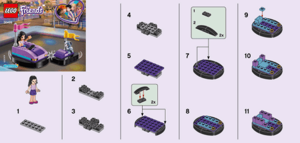 Emma's botsauto's polybag (bouwinstructies)