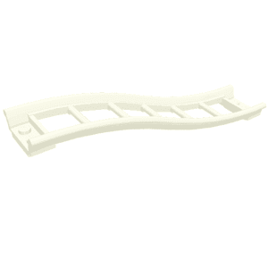 34738.png 34738 - Train, Track Roller Coaster Ramp Small, 3 Bricks Elevation