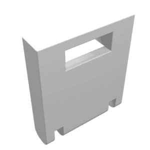 Container - doos 2 x 2 x 2 deur met gleuf
