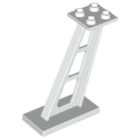 4476b Ondersteuning 2x4x5 staanders schuin, 5 mm brede palen