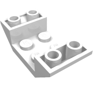 4871.png Dakpan, omgekeerd 45 4 x 2 dubbel met 2 x 2 uitsparing