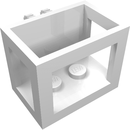 Hoogwerker bakje 2 x 3 x 2 met vergrendelbare scharniervingers