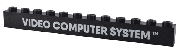 Steen, 1x12 met wit 'VIDEO COMPUTER SYSTEM' (geprint)