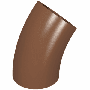 65473.png Steen, rond 2x2 D 45 graden elleboog, 25,5 mm staande hoogte