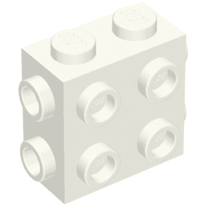 67329.png Steen, aangepast 1x2x1 2/3 met noppen aan de zijkanten en uiteinden