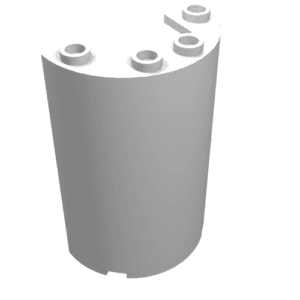 85941.png Cilinder half 2 x 4 x 5 met 1 x 2 uitsparing