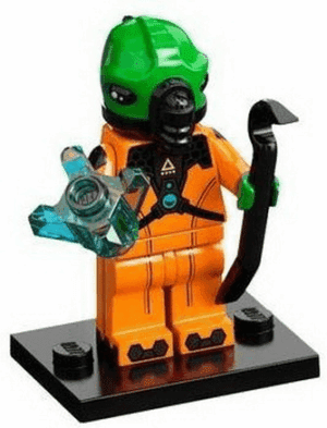 col21-11 Minifiguur - Aliën, serie 21 (complete set met standaard en accessoires)