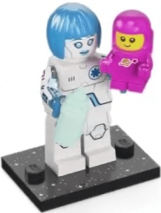 col26-6 Minifiguur - Verpleegkundige android, serie 26 (complete set met standaard en accessoires)