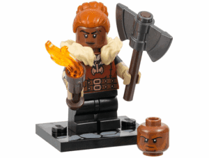 coldnd-1 Minifiguur - Dwergbarbaar, Dungeons & Dragons (complete set met standaard en accessoires)