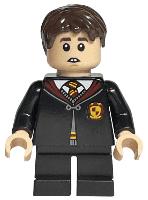 hp299 Minifiguur - Marcel Lubbermans, Griffoendor mantel vastgegespt, zwarte korte benen