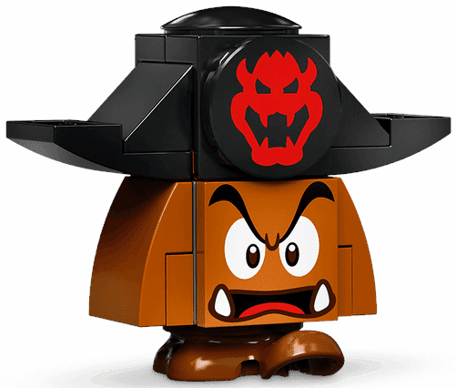 Minifiguur - Piraat Goomba, boos, open mond