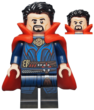 sh0802 sh0802 - Doctor Strange - Brooch, Flexible Rubber Cape