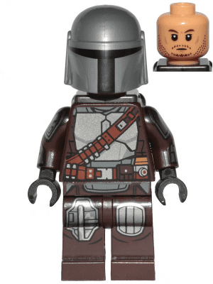 sw1212 sw1212 - The Mandalorian / Din Djarin / 'Mando' - Silver Beskar Armor, Jet Pack, Printed Head
