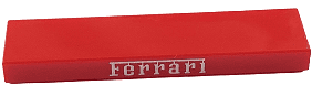 2431pb0861 2431pb0861 - Tile 1 x 4 with Silver Ferrari Logo Pattern